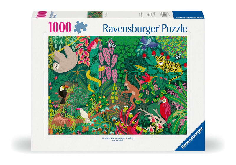 Magical Rain Forest 1000 Piece Jigsaw Puzzle, side angle