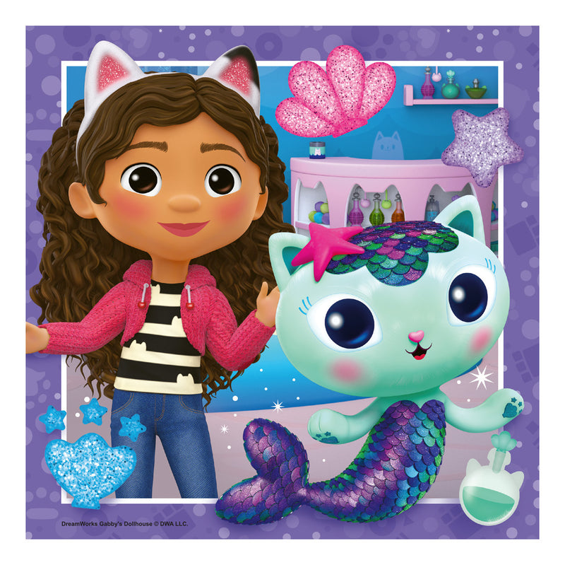 Gabby's Dollhouse 3x 49 Piece Jigsaw Puzzle