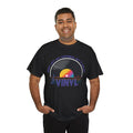 'Money Can't Buy Happiness, But It Can Buy Vinyl' Men's T-Shirt, close-up detail