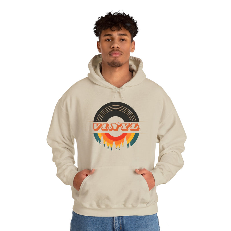 Vinyl Record Logo Men's Hoodie, packaging shot