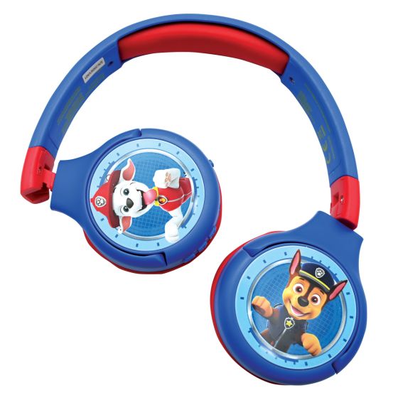 Paw Patrol 2 in 1 Bluetooth & Wired Foldable Headphones