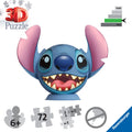 Stitch with Ears 72 Piece 3D Puzzle Ball - Image