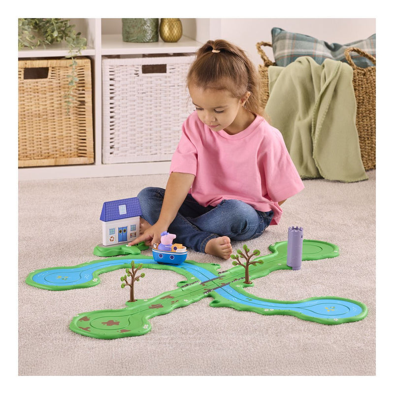 Peppa Pig Whizz Around Bobbing Along Boat Set - Image