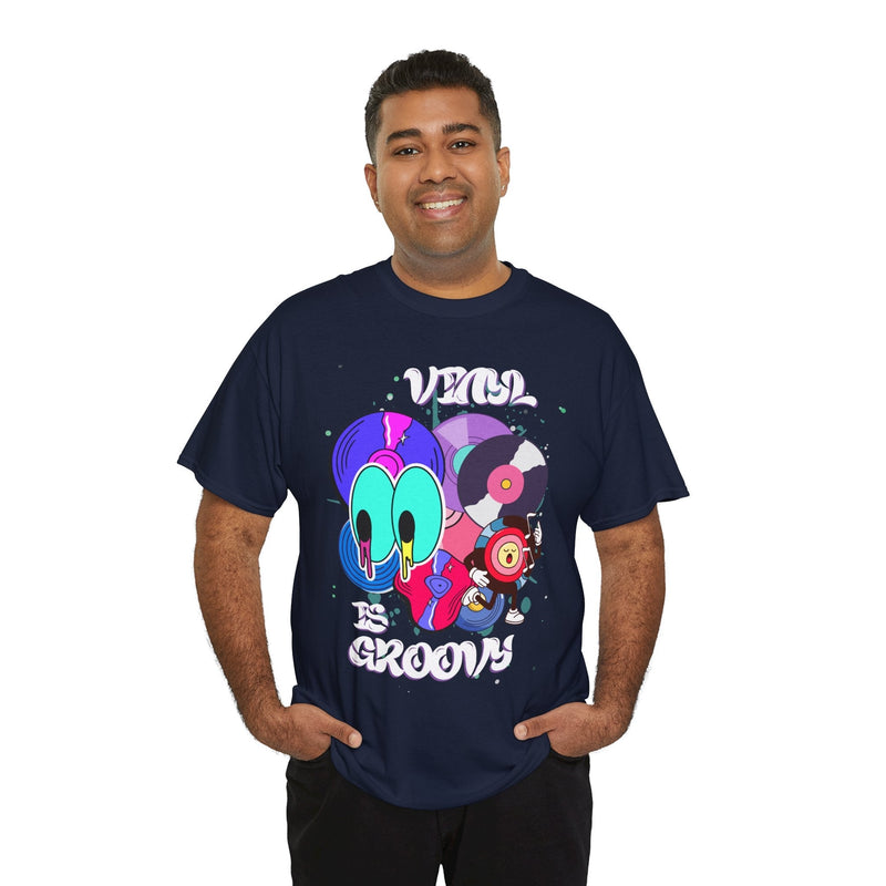 'Vinyl Is Groovy' Men's T-Shirt, product detail