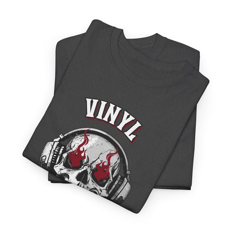 'Vinyl Ain't Dead' Skull Men's T-Shirt, alternate view