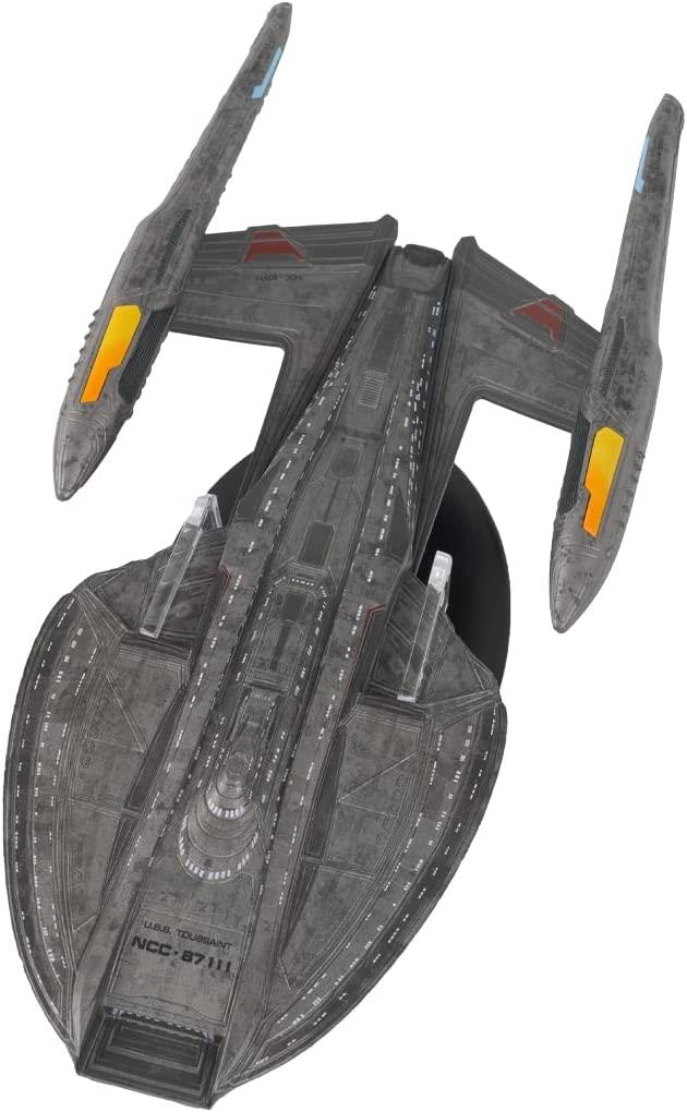 U.S.S. Toussaint NCC-87111 Model Diecast Ship Picard Universe (Eaglemoss / Star Trek), side angle