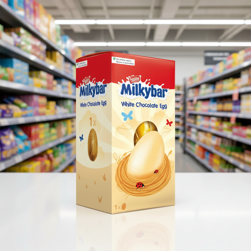 12 x Milkybar White Chocolate Small Easter Egg - 72GM