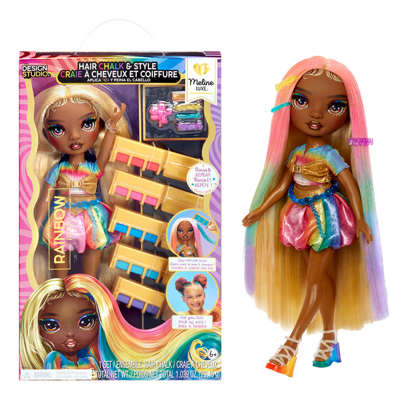 Rainbow High Hair Chalk & Style Doll - Meline