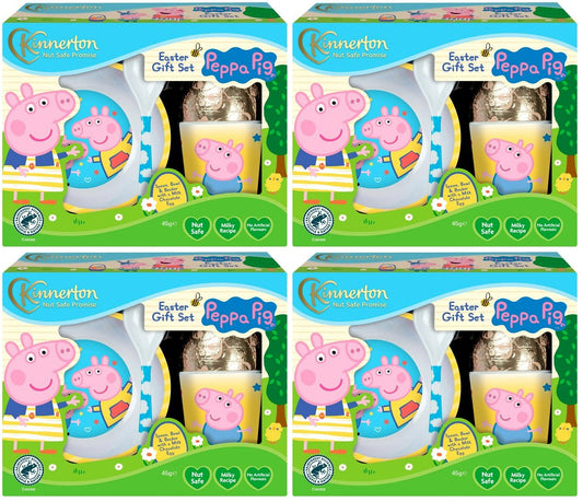 4 x Kinnerton Peppa Pig Meal Set Easter Egg Gift Set - 50GM