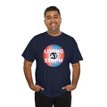'Living at 33rpm' Men's Vinyl T-Shirt, rear view