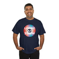 'Living at 33rpm' Men's Vinyl T-Shirt, rear view