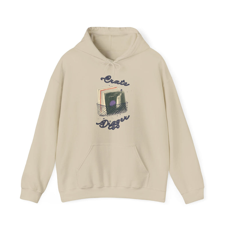 'Crate Digger' Men's Hoodie collectible from Coda Records