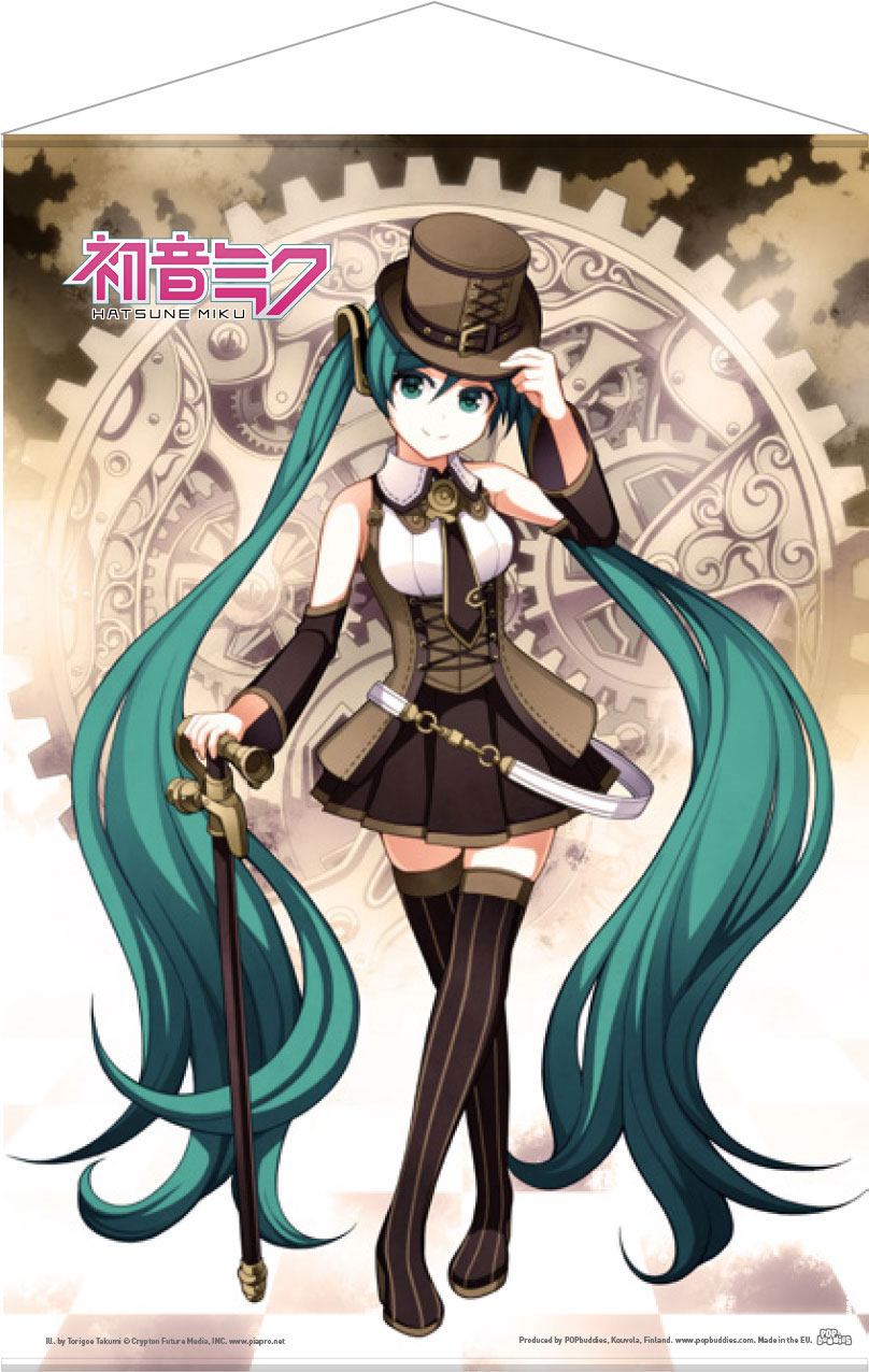 Hatsune Miku Steampunk Wall Scroll Tapestry