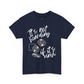'It's Not Hoarding If It's Vinyl' Men's T-Shirt, in display