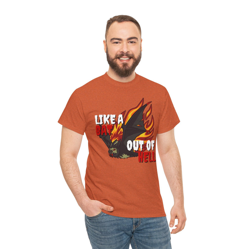 'Like a Bat Out of Hell' Men's T-Shirt, rear view