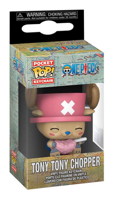 Pop! Keychain - One Piece - Chopper w/Cotton Candy - Image