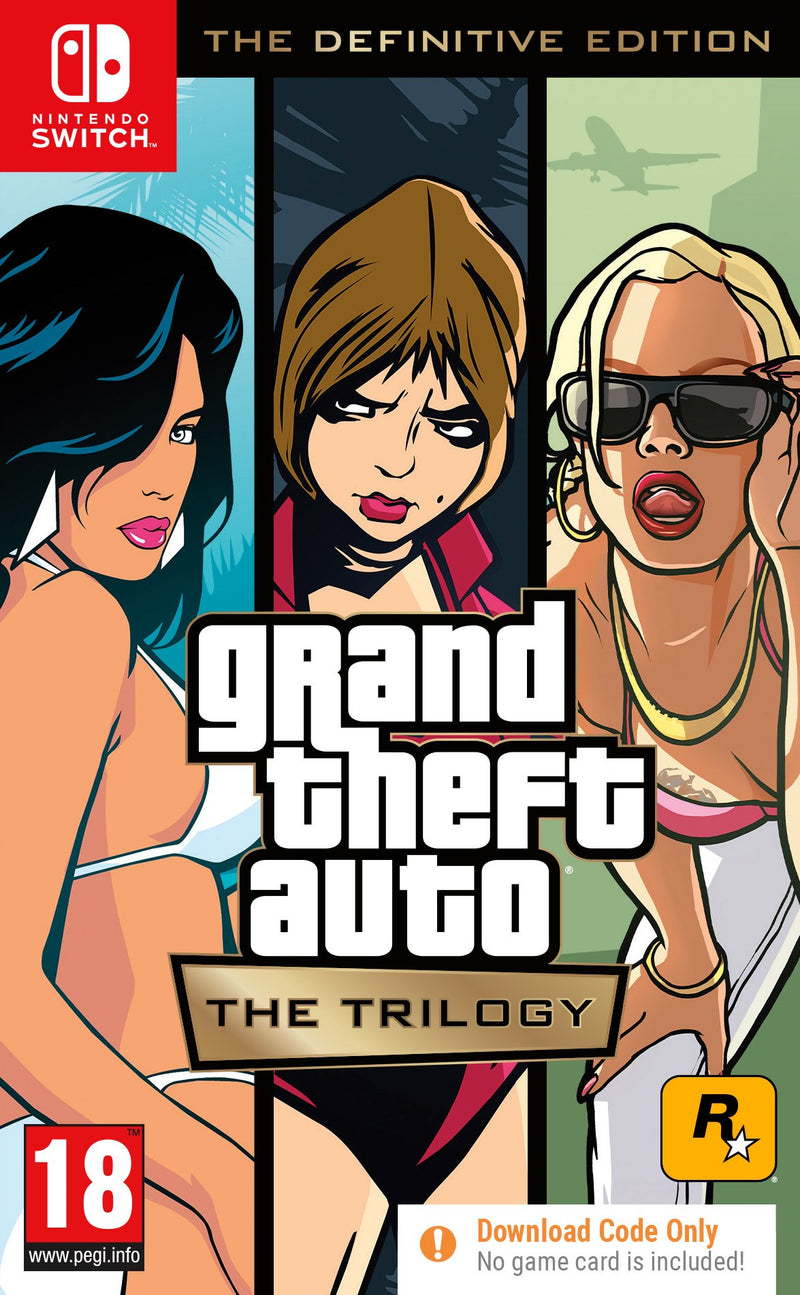 Grand Theft Auto: The Trilogy - The Definitive Edition (Code in Box) - Nintendo Switch