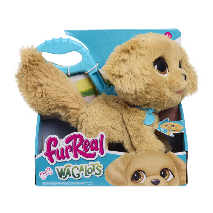 FurReal Wag-A-Lots Golden Retiever, in display