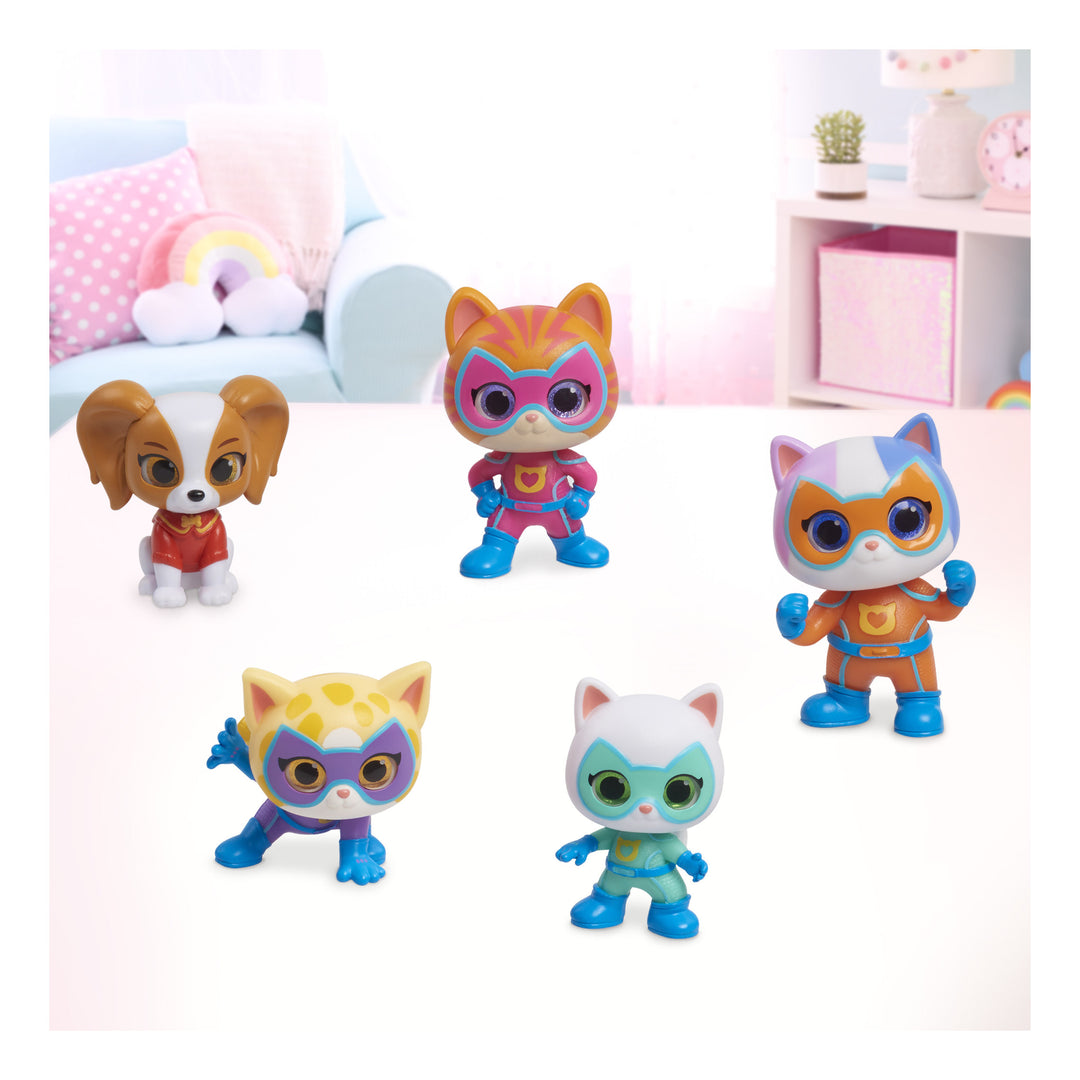 Disney Junior SuperKitties Hero Squad Collectible Figure Set