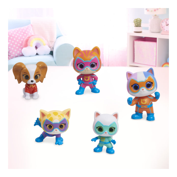 Disney Junior SuperKitties Hero Squad Collectible Figure Set