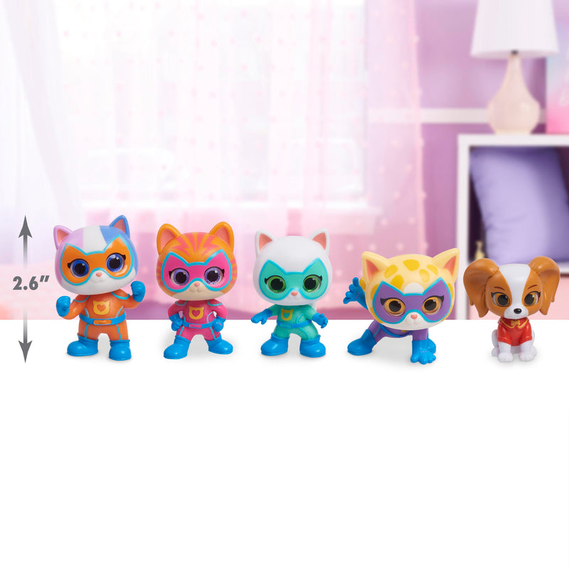 Disney Junior SuperKitties Hero Squad Collectible Figure Set
