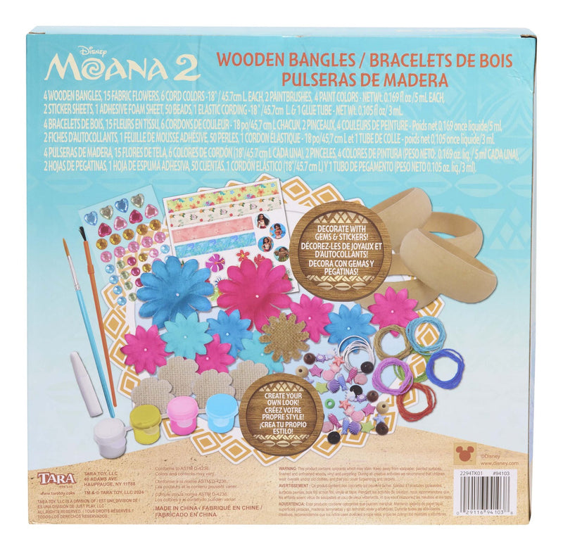 Wooden Bangles Set Moana, size reference