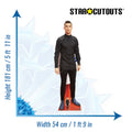 Christiano Ronaldo Height 181cm Lifesize Cardboard Cut Out With Mini, alternate view
