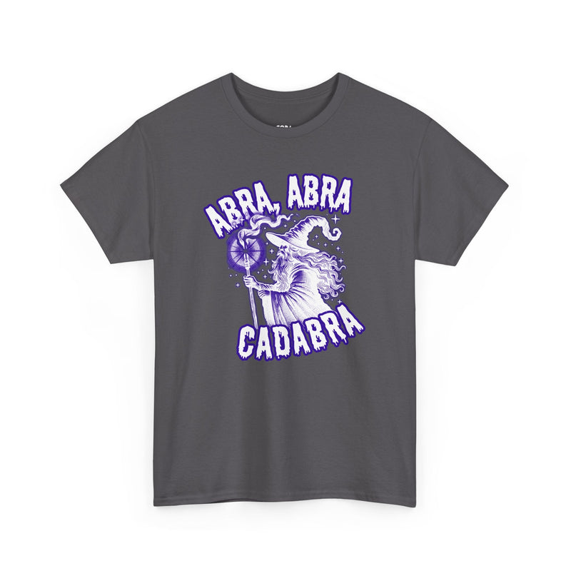'Abracadabra' Halloween Band Lyric T-Shirt, size reference
