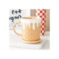 Waffle Mug and Coaster Set