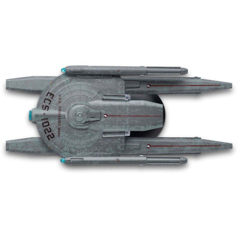 U.S.S. Kobayashi Maru ECS-1022 Model Die Cast Ship SPECIAL ISSUE (Eaglemoss / Star Trek), side angle