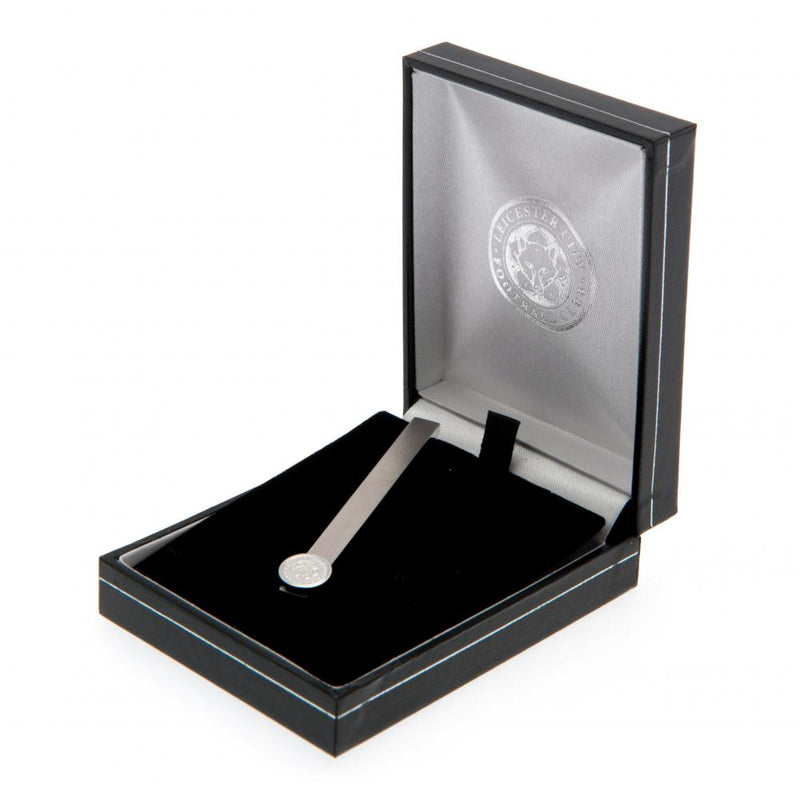 Leicester City FC Stainless Steel Tie Slide, side angle