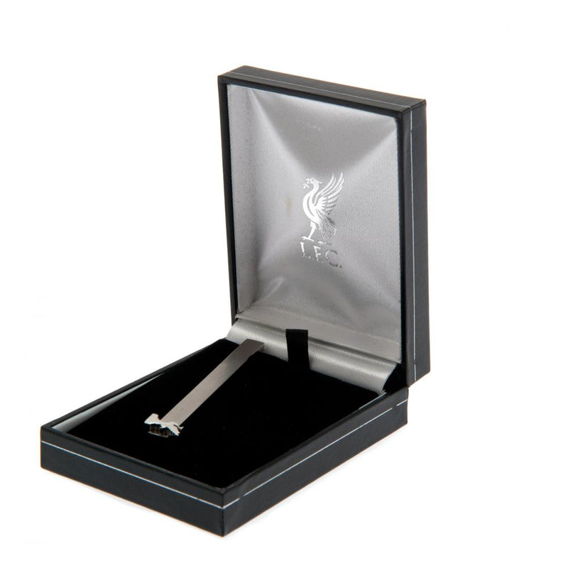 Liverpool FC Stainless Steel Tie Slide, side angle