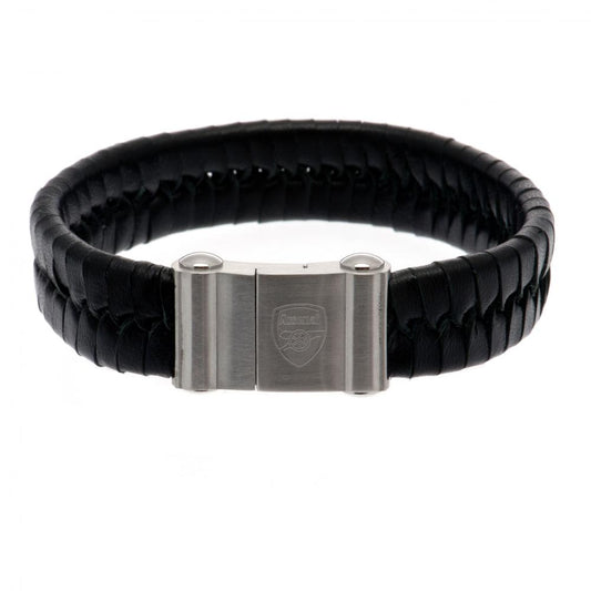 Arsenal FC Single Plait Leather Bracelet collectible from Infinity Collectibles 2026