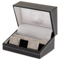 Celtic FC Tie Slide & Cufflink Set, close-up detail