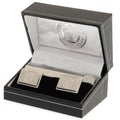 Leicester City FC Tie Slide & Cufflink Set, close-up detail