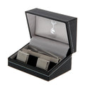 Tottenham Hotspur FC Tie Slide & Cufflink Set, close-up detail