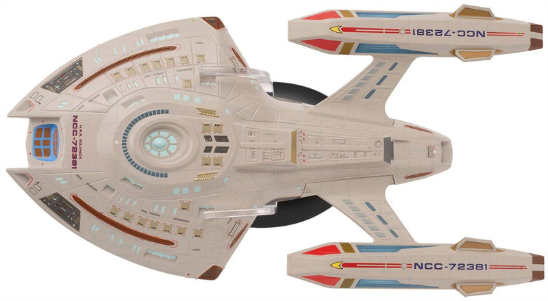 U.S.S. Equinox NCC-72381 XL EDITION Model Diecast Ship (Eaglemoss / Star Trek), side angle