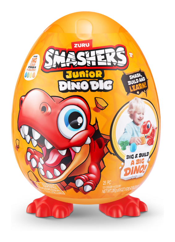 Smashers Junior Dino Dig S1 Large Egg Assorted - Image
