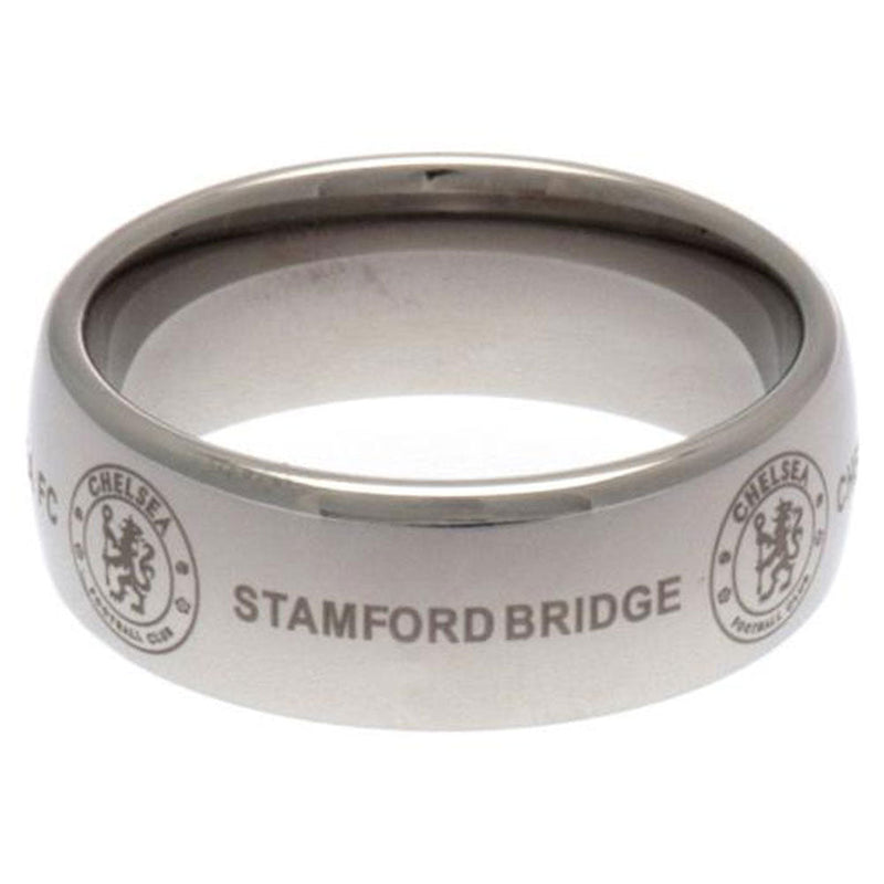 Chelsea FC Super Titanium Ring Small, side angle