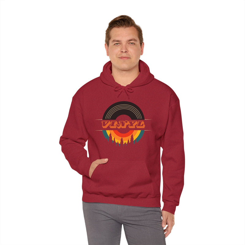Vinyl Record Logo Men's Hoodie, packaging shot