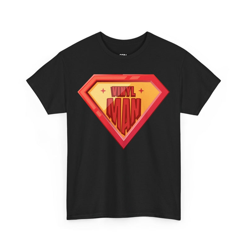 'Vinyl Man' Men's Superhero T-Shirt, additional view