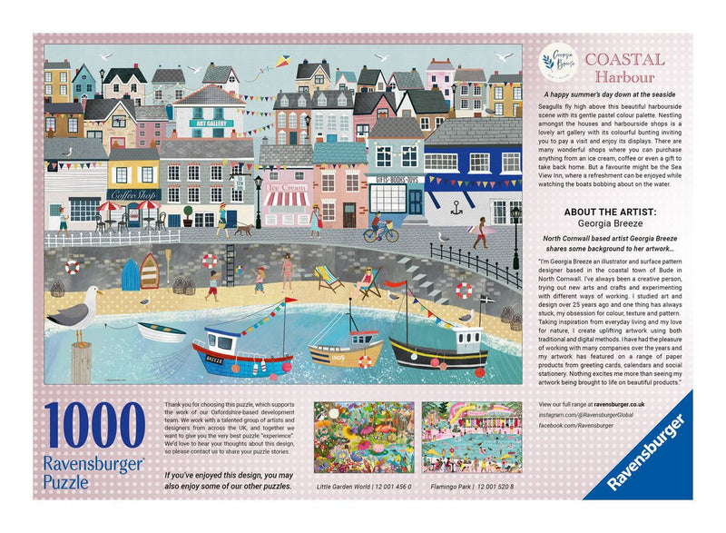 Coastal Harbour 1000 Piece Jigsaw Puzzle - Image