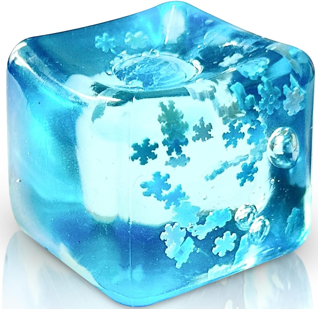 Ice Cube Squishy With Snowflakes – Infinity Collectables