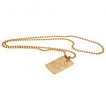 Celtic FC Gold Plated Dog Tag & Chain, alternate view