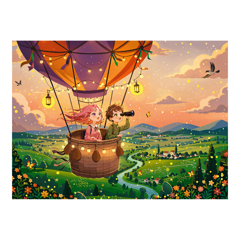 Cosy Sunset Sky Ride 300 Piece XXL Jigsaw Puzzle
