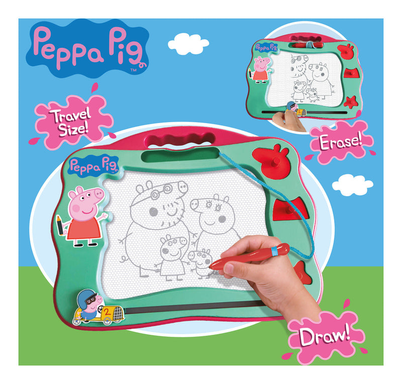 Peppa Pig Travel Magnetic Scribbler, showing reverse