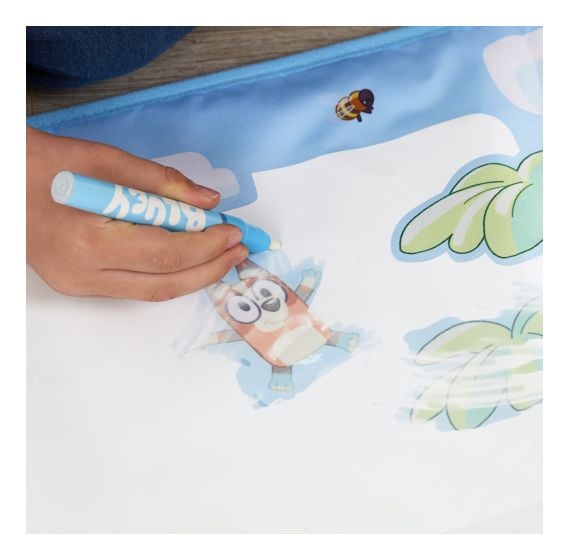 Bluey Aquamagic Art Mat, close-up detail