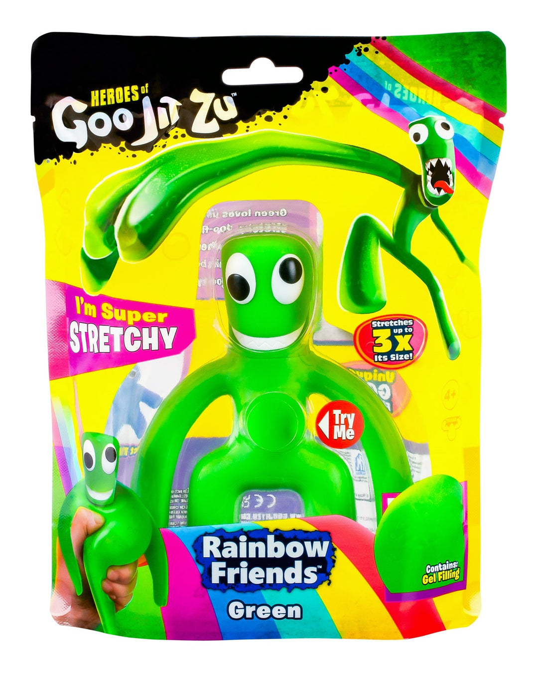 Heroes of Goo Jit Zu Rainbow Friends Green 4.2" Gooey Figure