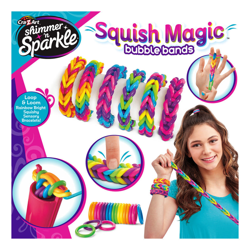 Shim N Spark Squish Magic Bubble Bands, size reference