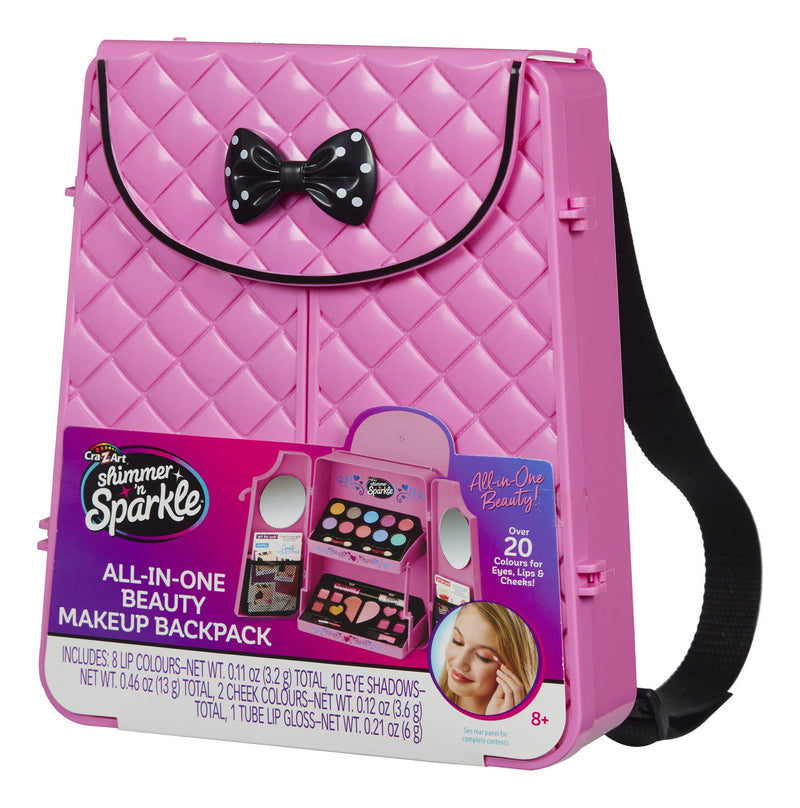 Shimmer 'n Sparkle All-in-One Beauty Make-Up Backpack, side angle